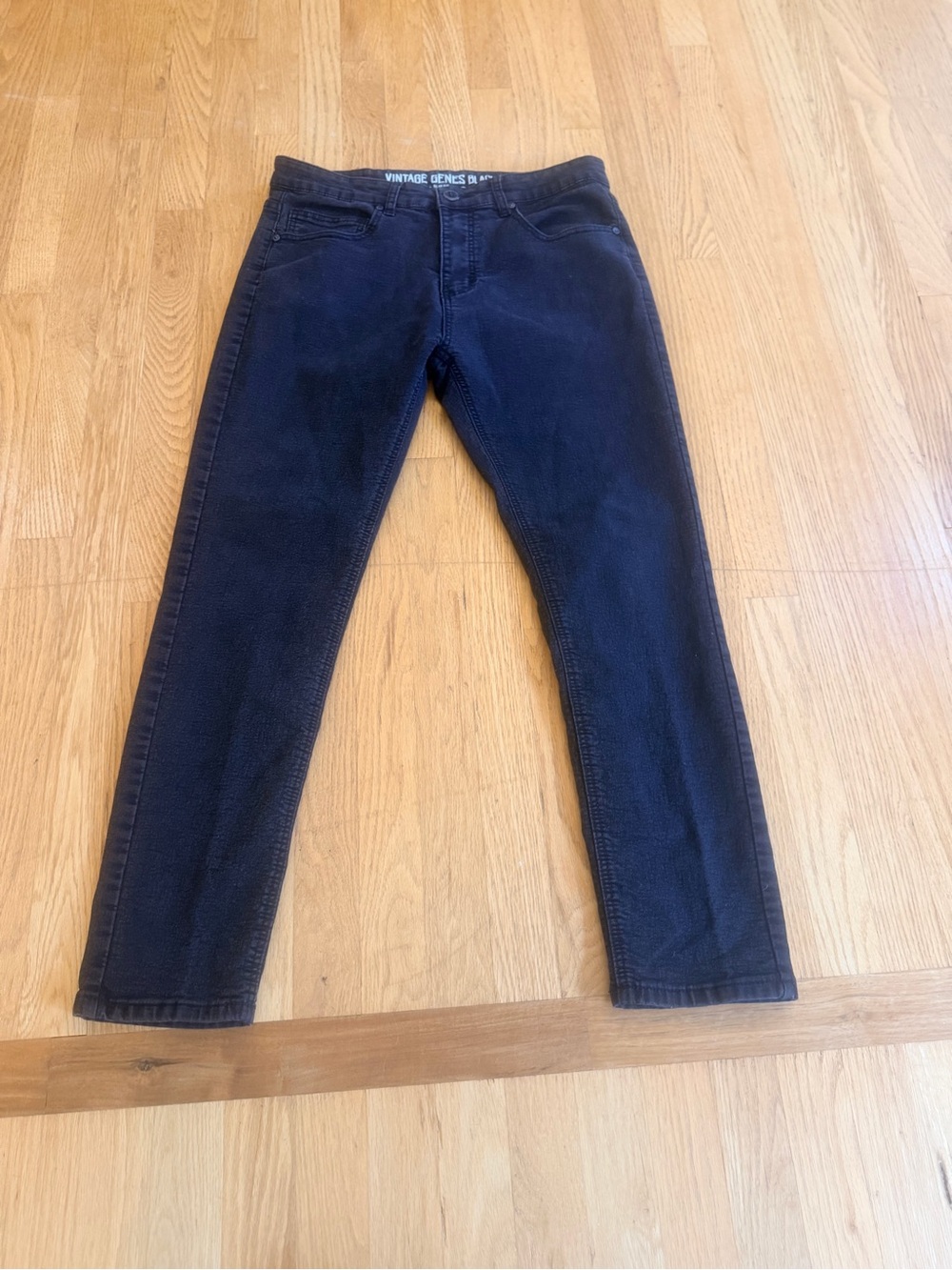 Men's Size 34x30 "Vintage Genes Black" Slim Straight Jeans GUC
